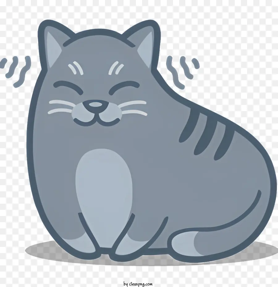 Gato De Dibujos Animados，El Gato Gris PNG