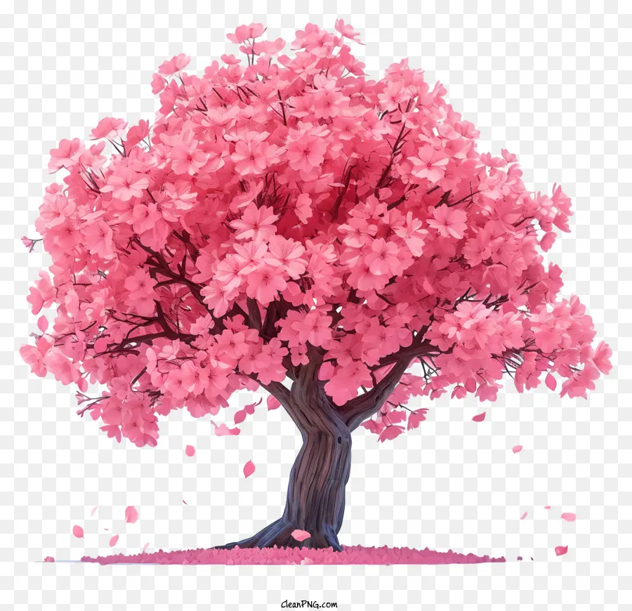 Árbol Plano De Cerezo，árbol De Sakura PNG
