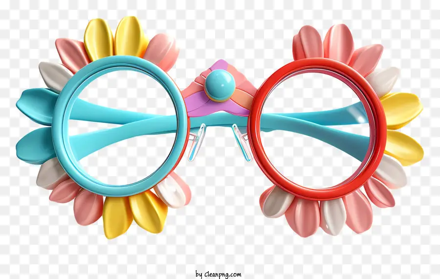 Carnaval，Gafas De Flores PNG