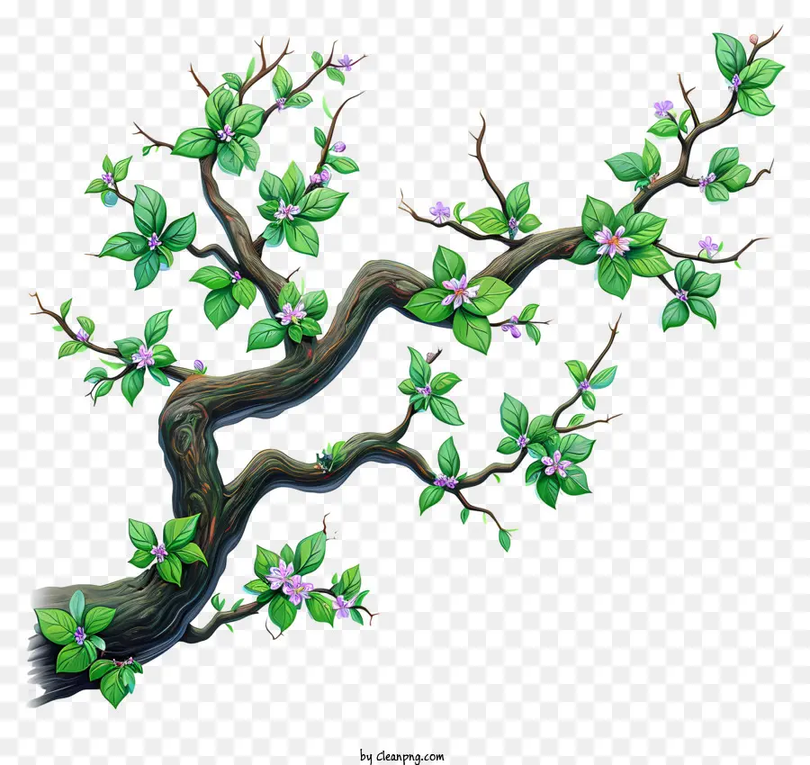 Rama De árbol Plano，Árbol PNG