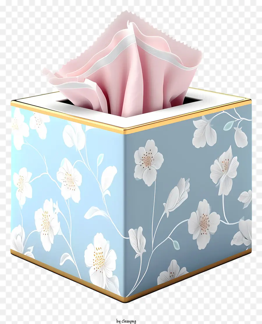 Caja De Tejido Plano，Caja De Tejido Floral PNG