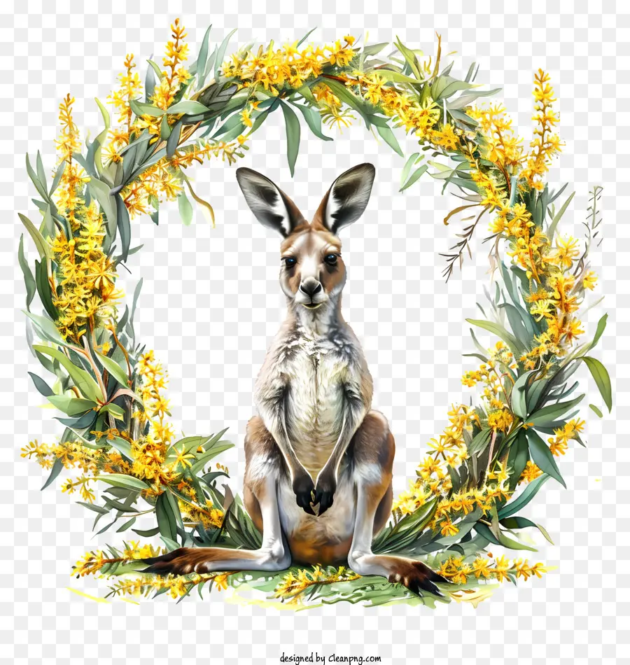 Día De Australia，Canguro PNG