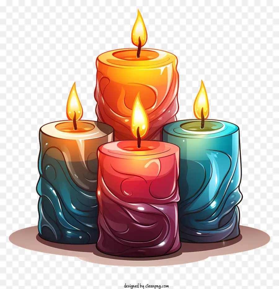 Candlelight，Velas De Color PNG