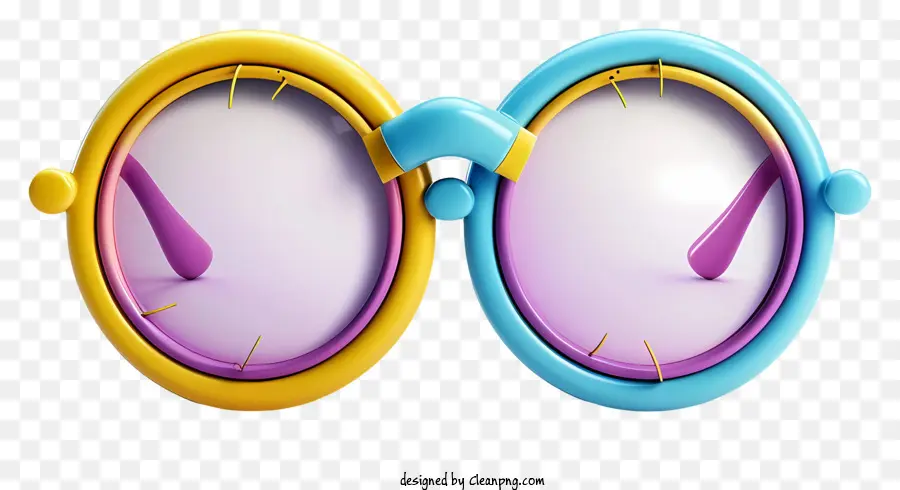 Carnaval，Gafas Redondas Simples PNG