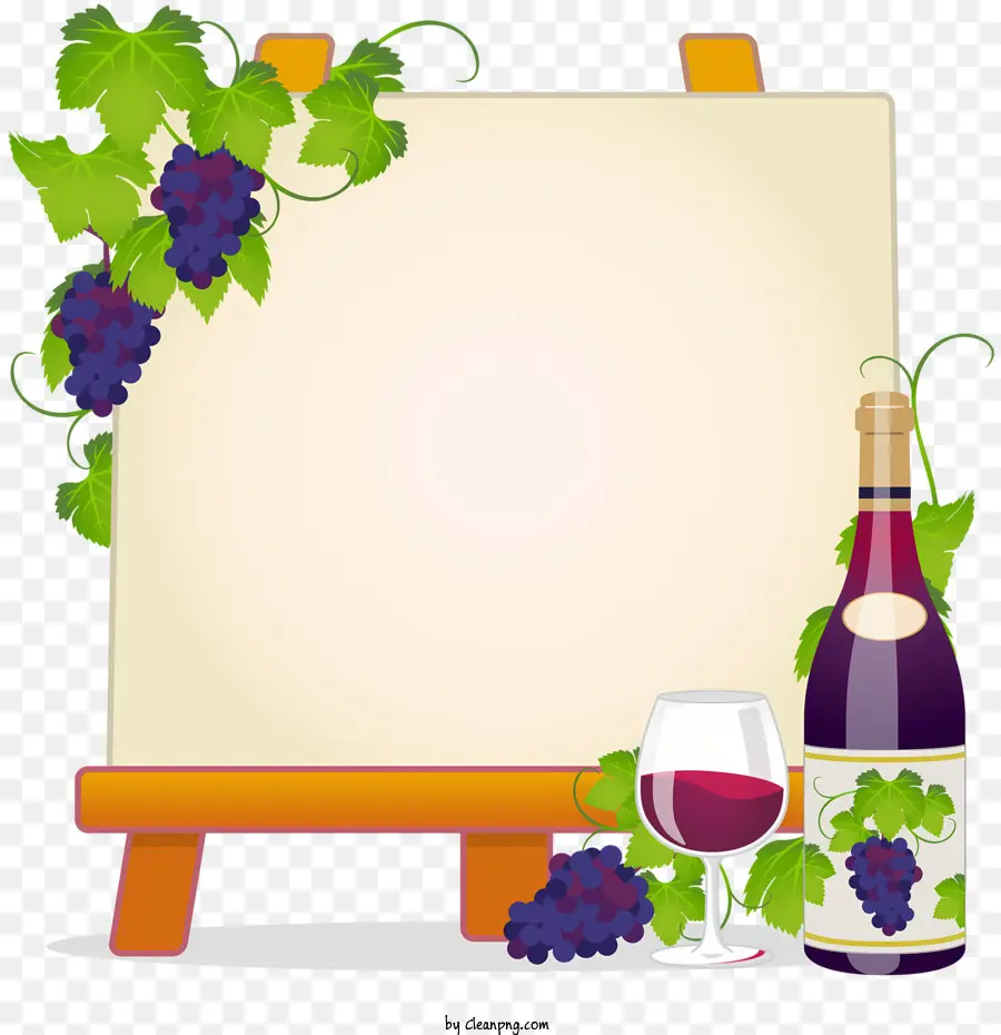 Tablero De Vinos，Marco De Imagen PNG