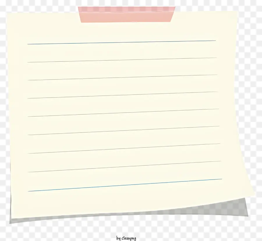 Bloc De Notas，Papel Rayado PNG