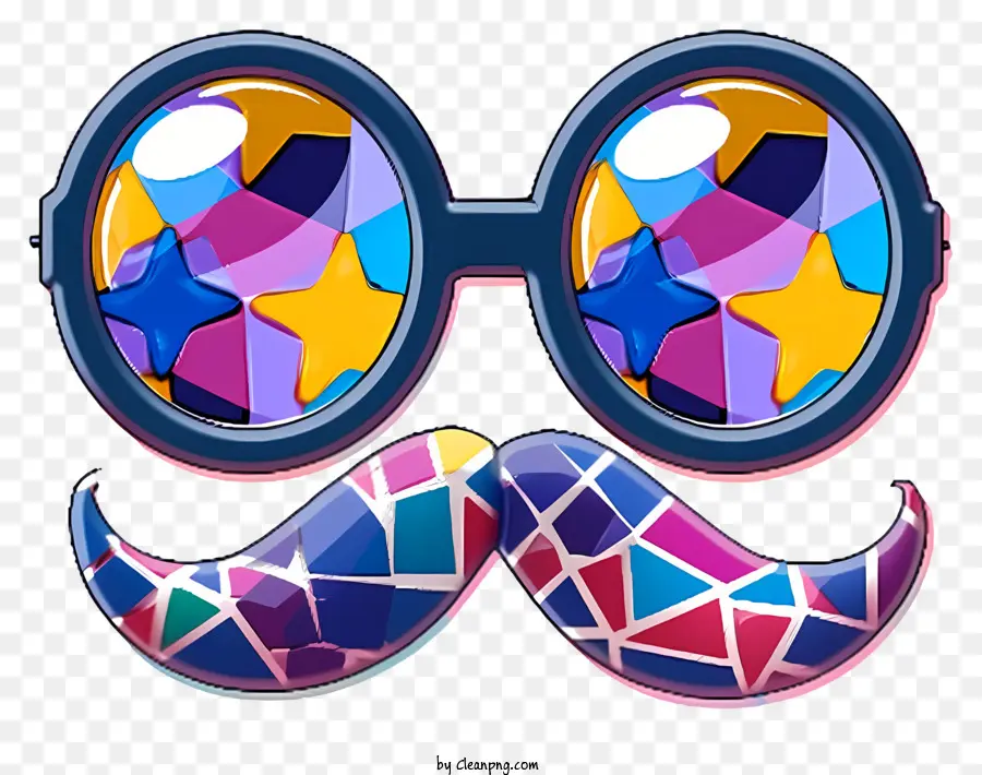 Lindo Y Colorido，Gafas De Nariz Grucho Divertidas PNG