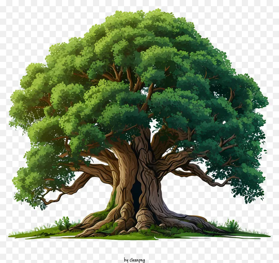 árbol Grande En Colores Pastel，Árbol PNG