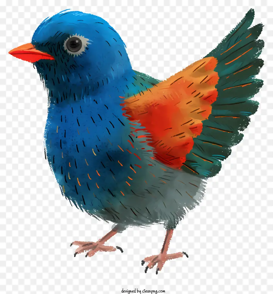 Pájaro De Estilo Acuarela，El Pájaro Azul PNG