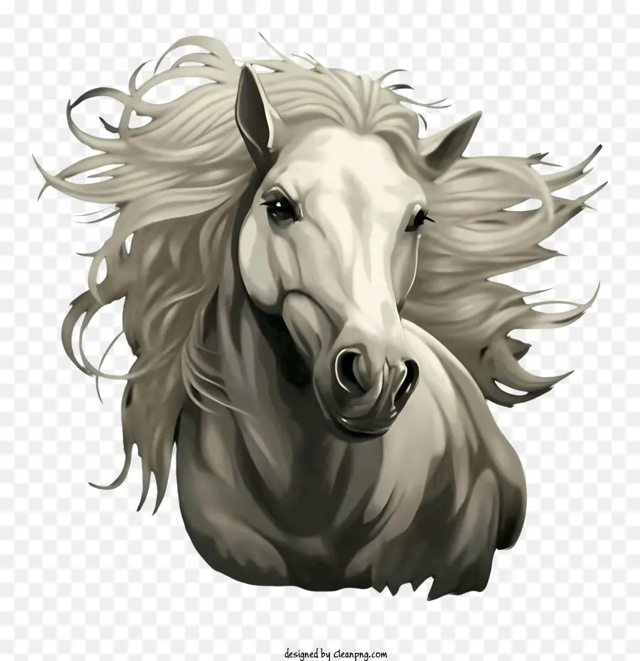 Caballo，Pintura De Caballos Blancos PNG