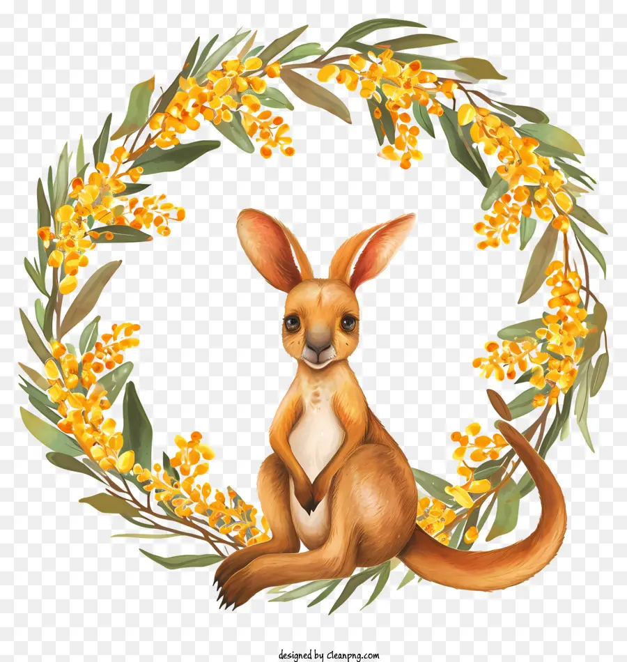 Día De Australia，Canguro PNG