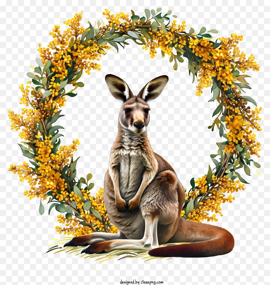 Día De Australia，Canguro PNG