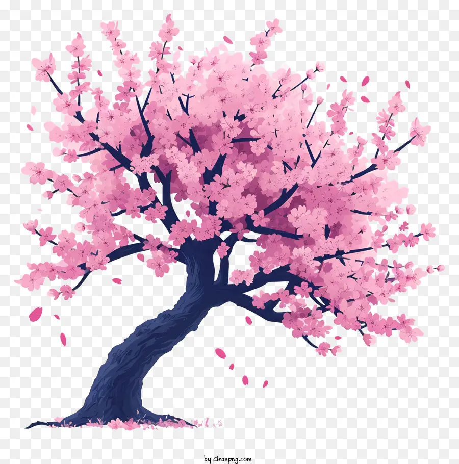 árbol De Flor De Cerezo Pastel，Árbol De Cerezo Rosa PNG