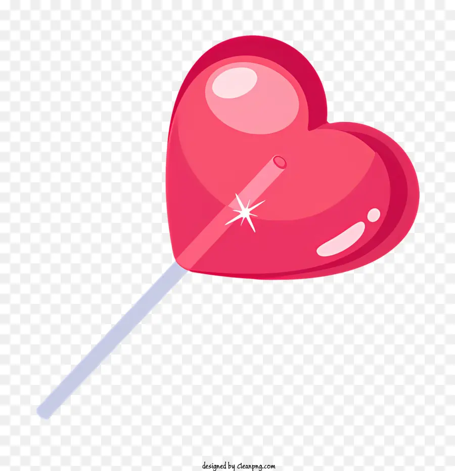 Corazón De Caramelo，Rojo Piruleta PNG