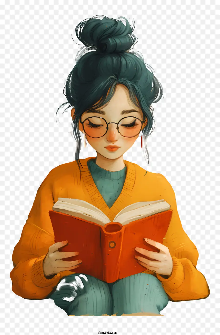 Mujer Leyendo Libro，Mujer Leyendo Un Libro PNG