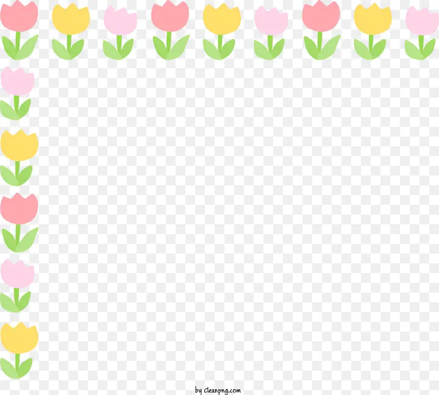 Rincón De Flores，Borde De Tulipanes PNG