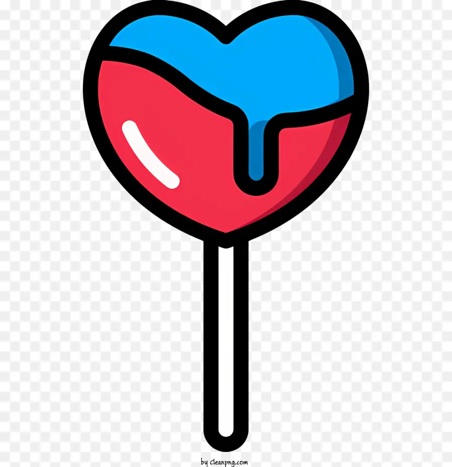 Corazón De Caramelo，Lollipop En Forma De Corazón PNG