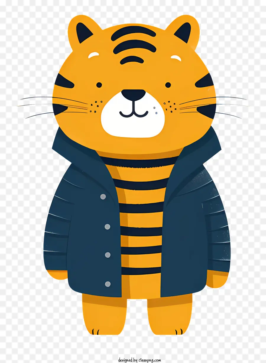 Cartoon Tiger，Chaqueta PNG
