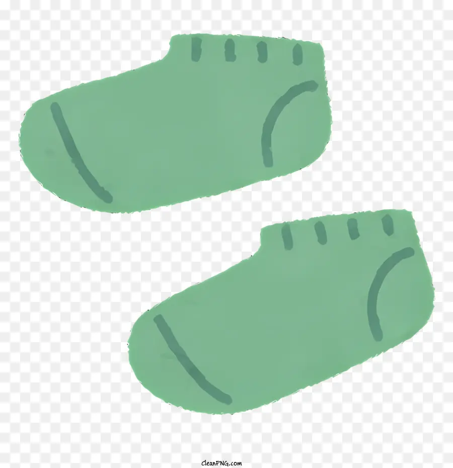 La Moda，Calcetines Verdes PNG