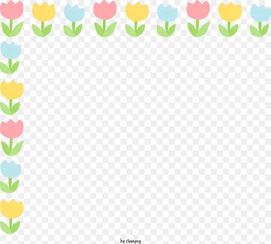 Rincón De Flores，Borde De Tulipanes PNG