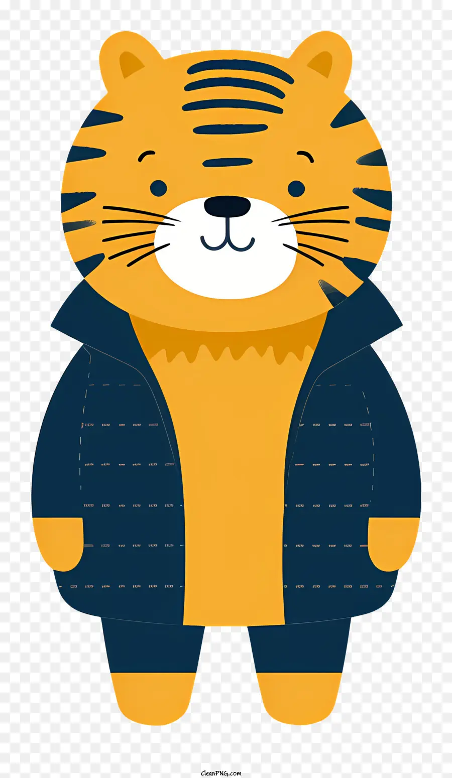 Cartoon Tiger，Tigre Con Chaqueta PNG