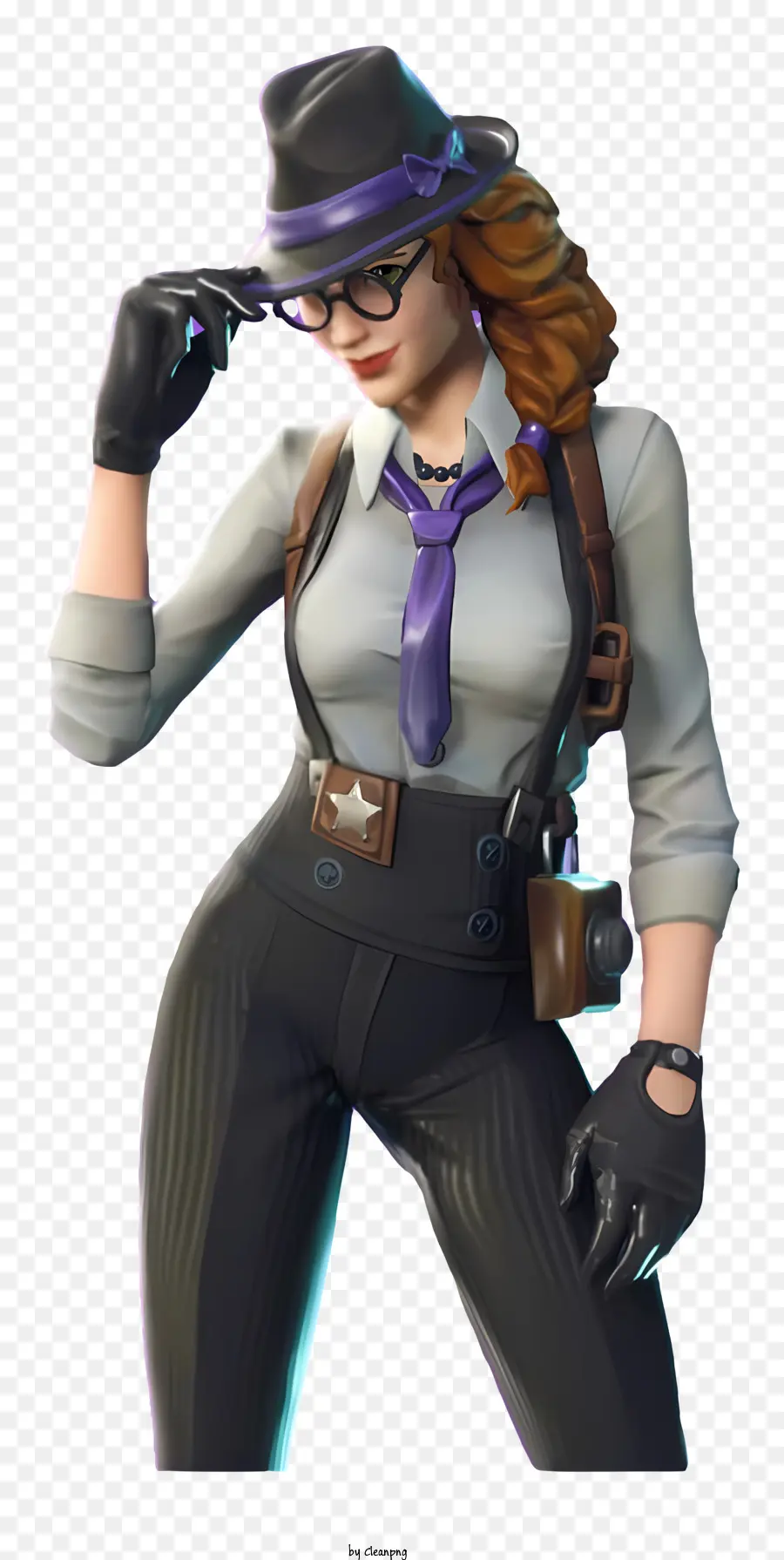 Fortnite，Personaje Detective PNG