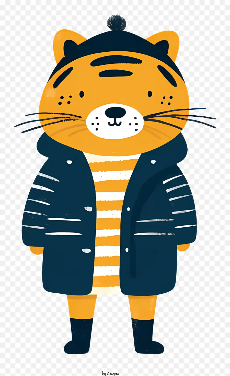 Cartoon Tiger，Gato Con Ropa PNG