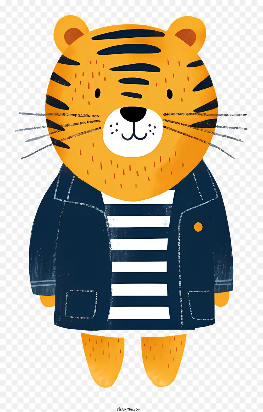 Cartoon Tiger，Tigre Con Chaqueta PNG