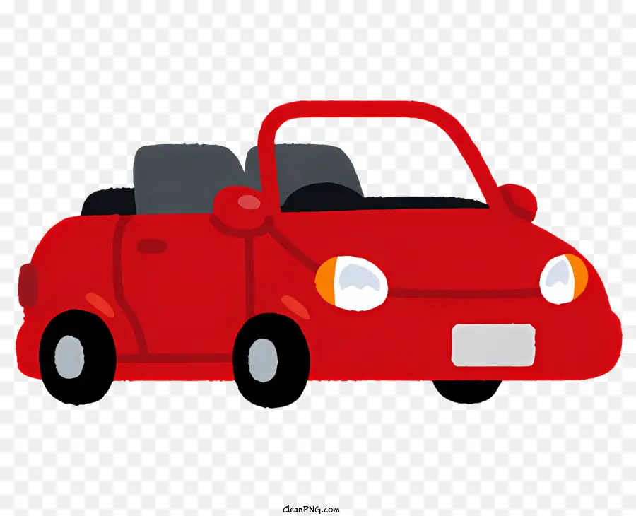 Dibujos Animados De Coches，Coche Rojo Pequeño PNG