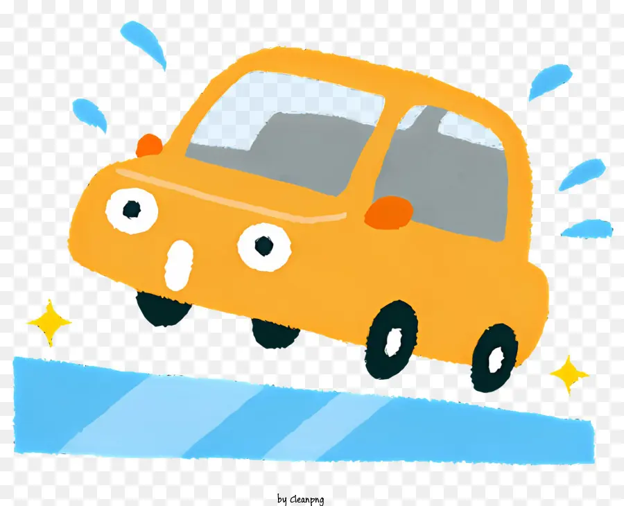 Slip De Coche，Dibujos Animados De Coches PNG