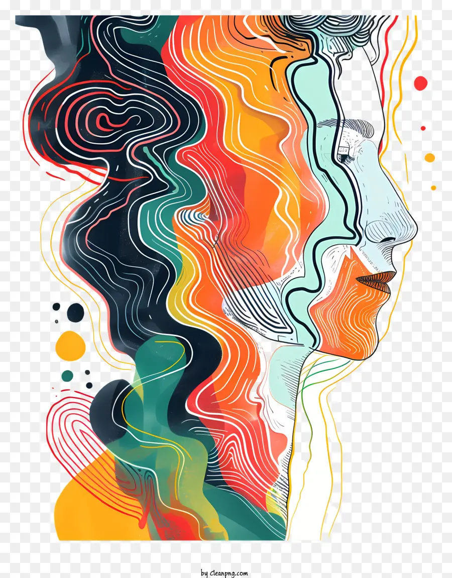 Fondo Abstracto，Mujer PNG