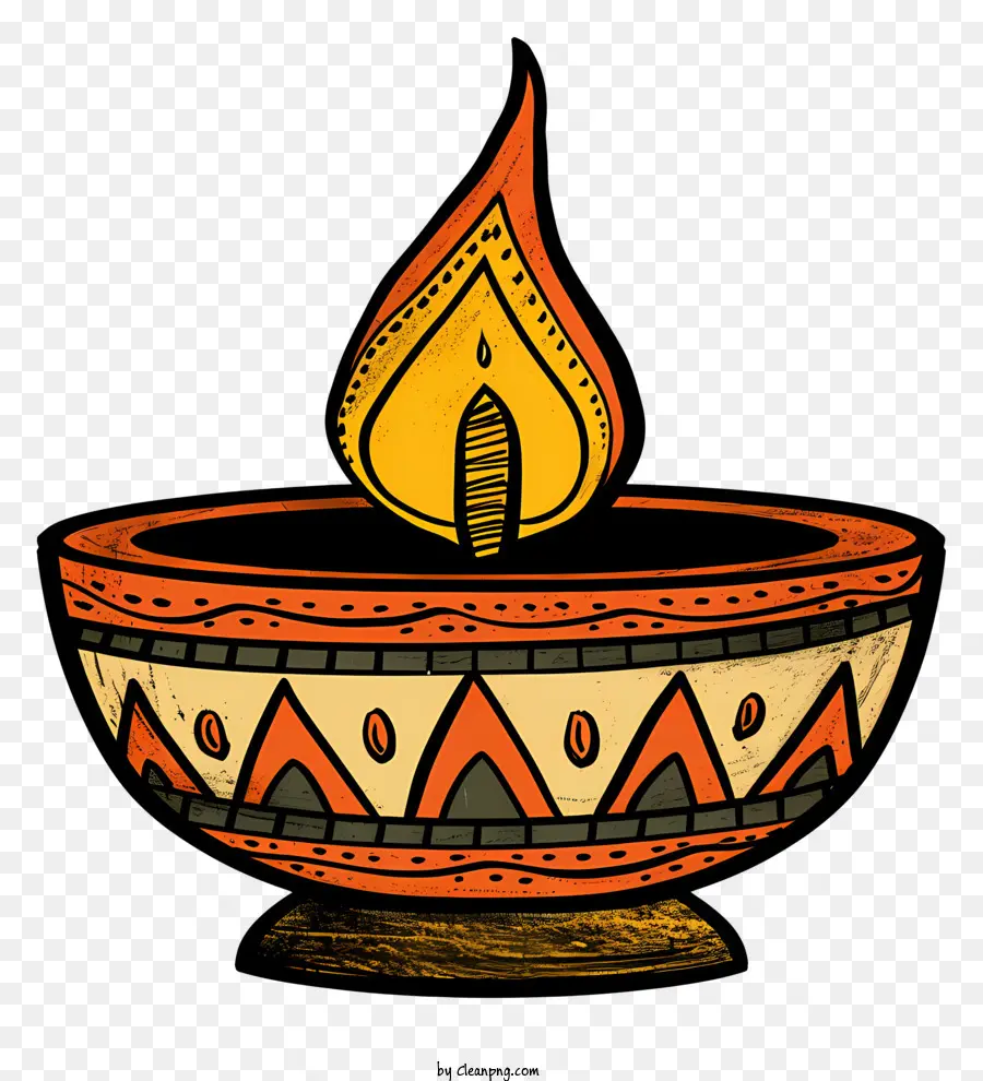 Diya De La Lámpara，Decoración De Bote De Arcilla PNG