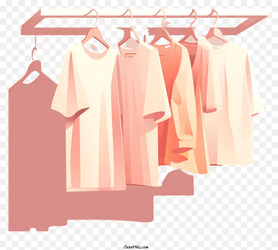 Camisas Colgadas En Estante，Ropa De Rack PNG