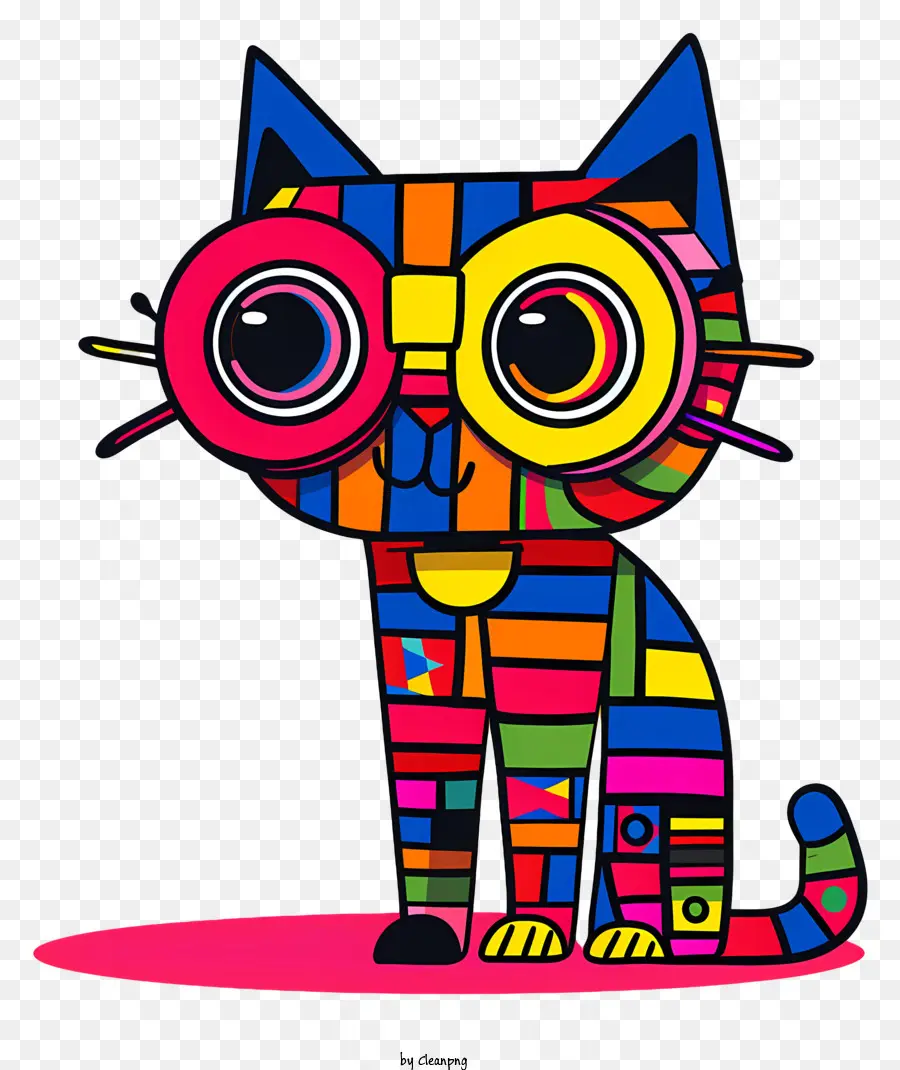 Gato Fantasioso，Gato Con Gafas PNG