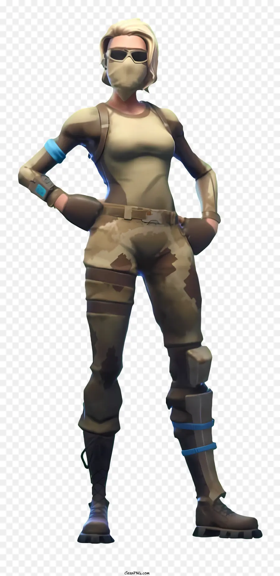 Fortnite，Mujer En Uniforme De Camuflaje PNG