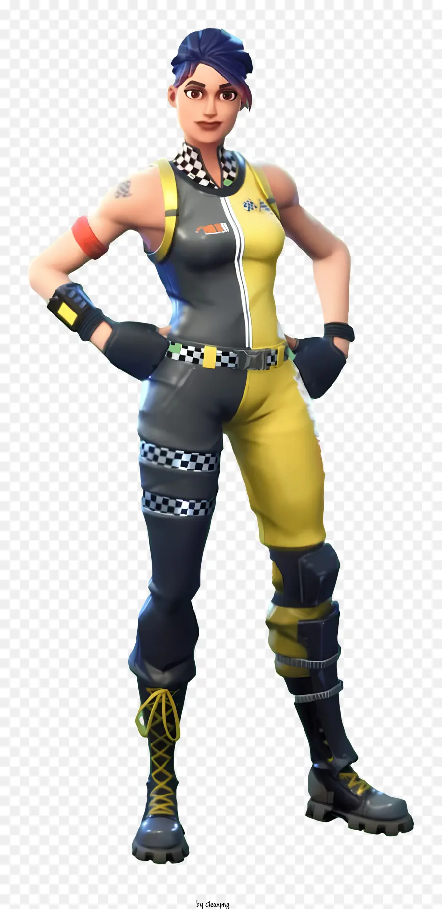 Fortnite，Mono Amarillo Y Negro PNG