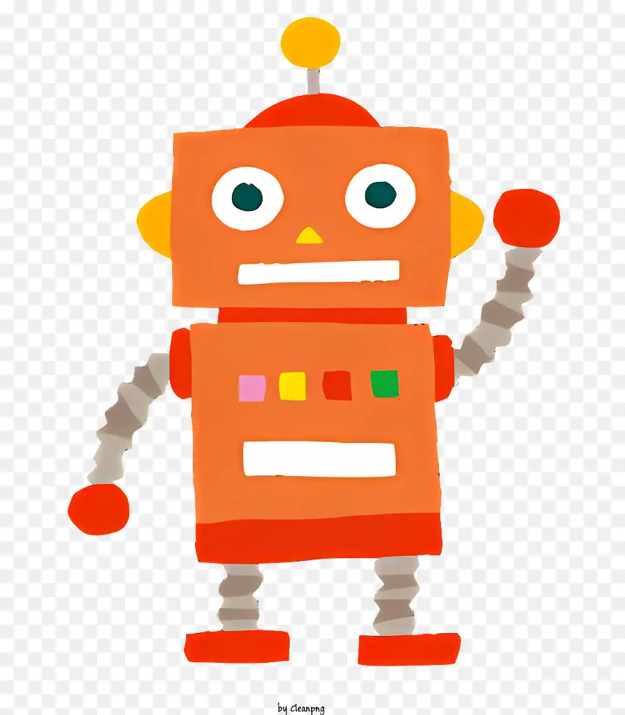 Robot，Robot Naranja PNG