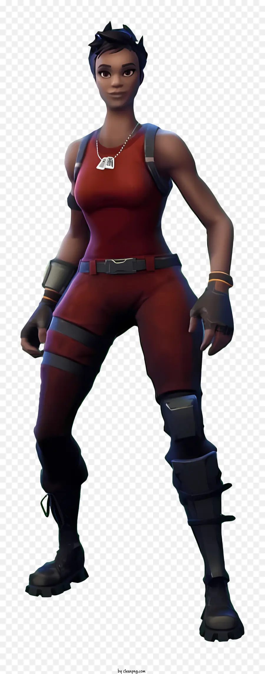 Fortnite，Mujer Con Arma PNG