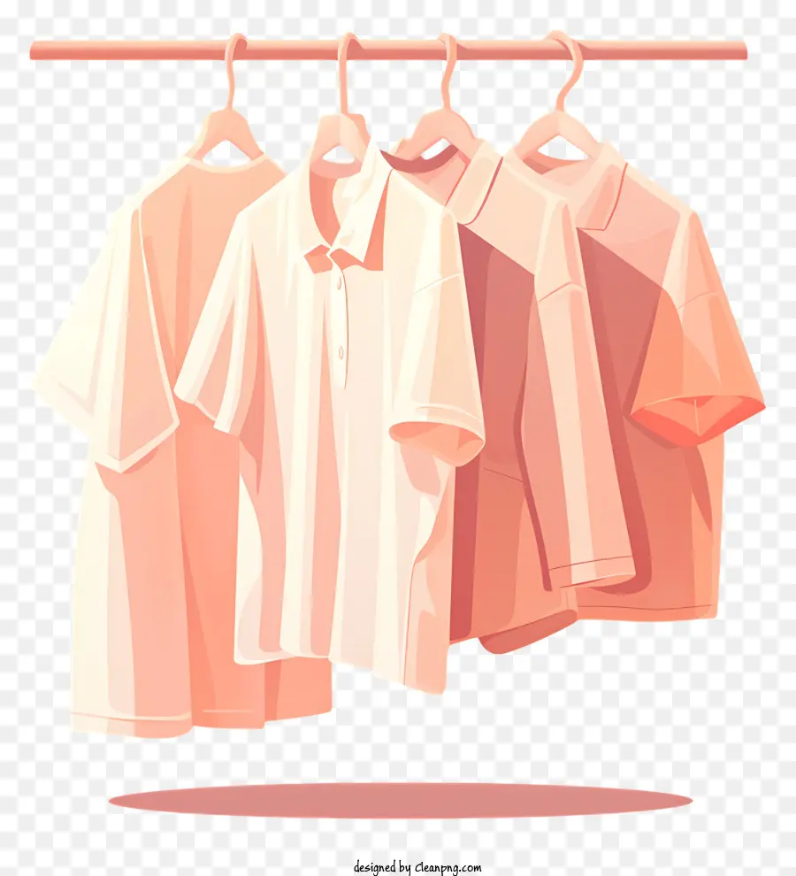 Camisas Colgadas En Estante，Percha De Ropa PNG