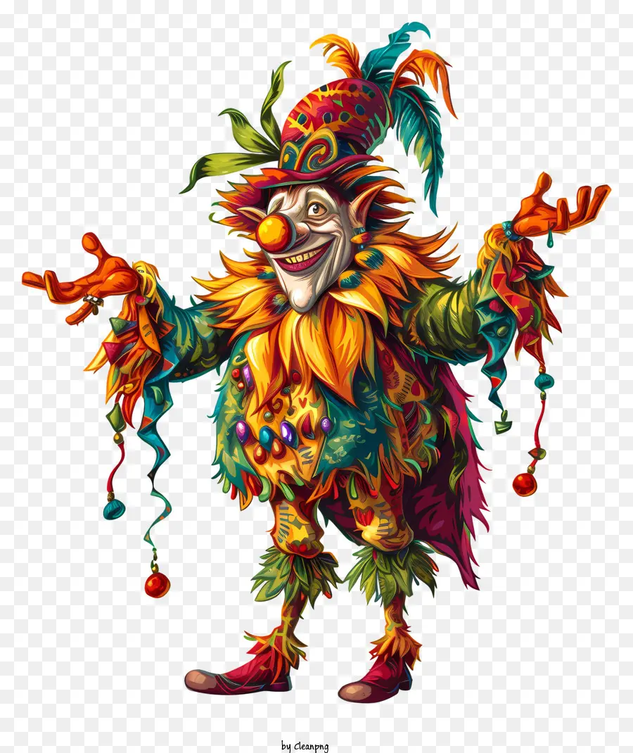 Día De La Noche Rápida，Payaso Colorido PNG