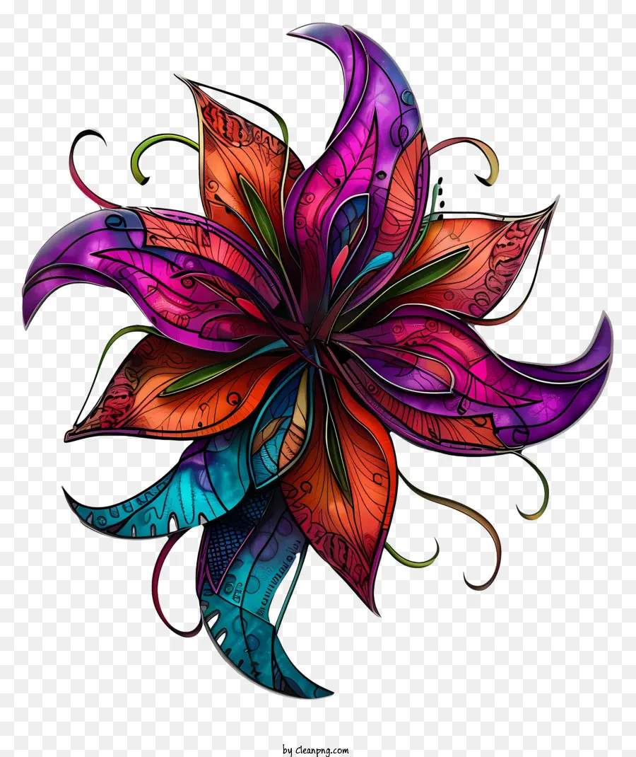 Mardi Gras Arte De Flores，Diseño De La Flor PNG