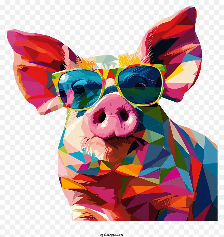 Día De Cerdo，Cerdo Con Gafas De Sol PNG