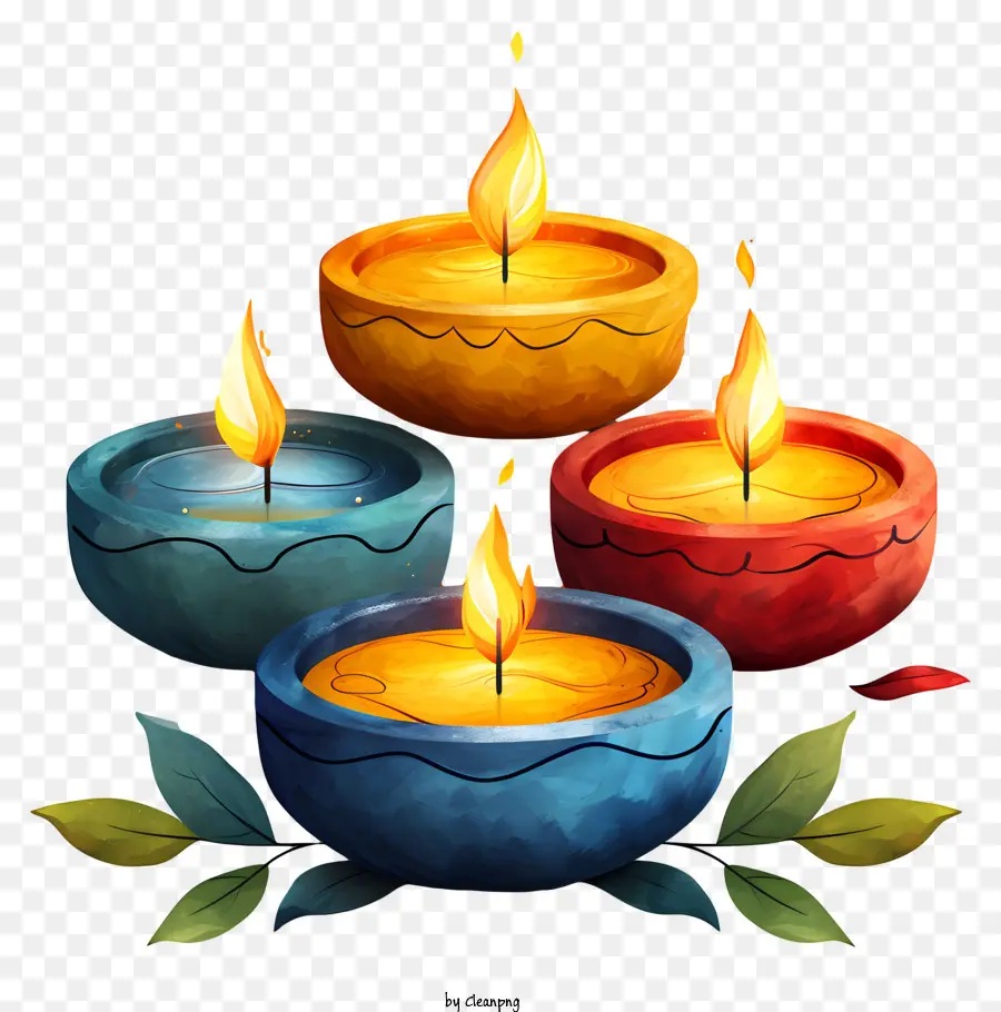 Día De La Independencia De La Lámpara，Velas De Color PNG