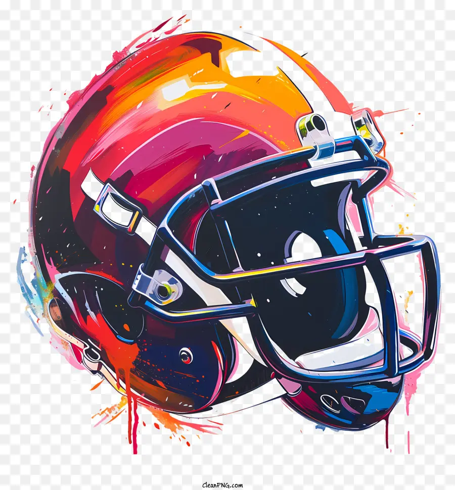 Casco De Fútbol Americano，Pintura De Casco De Fútbol PNG