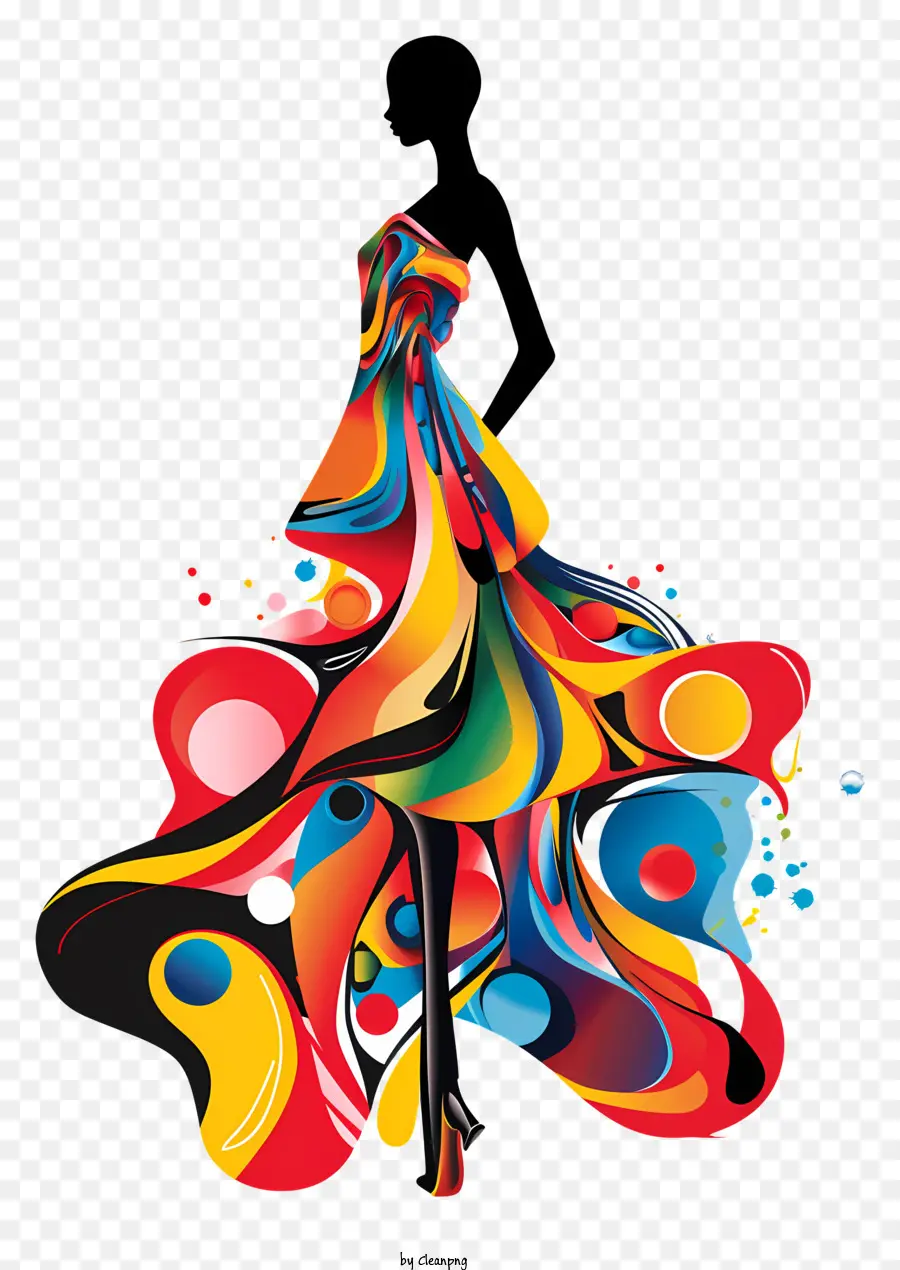 Día De La Vestimenta，Vestido Abstracto PNG