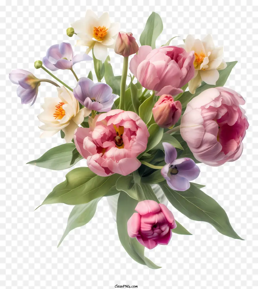 Acuarela Elegante Arreglo Floral，Ramo PNG