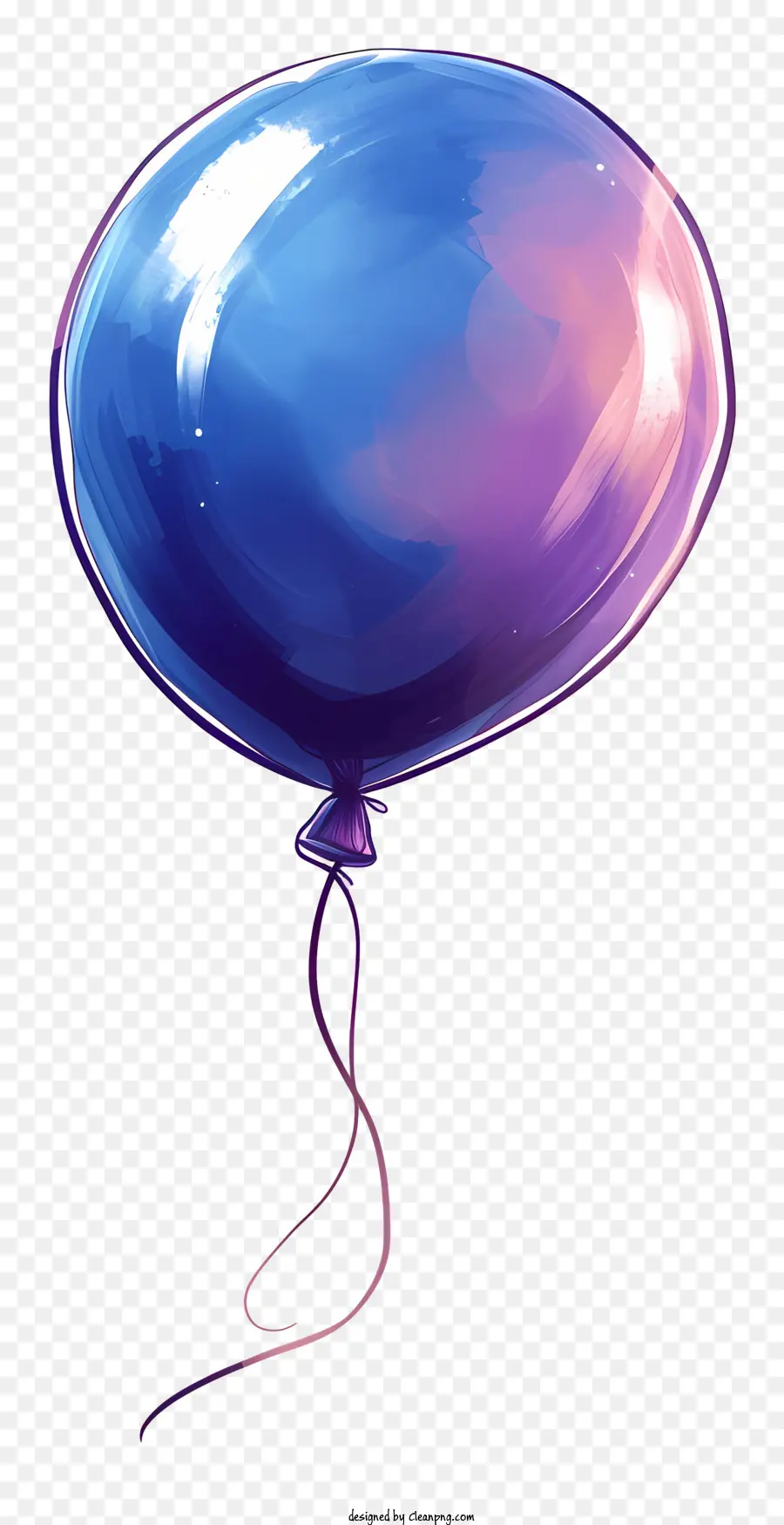 Globo，Globo Negro Y Azul PNG