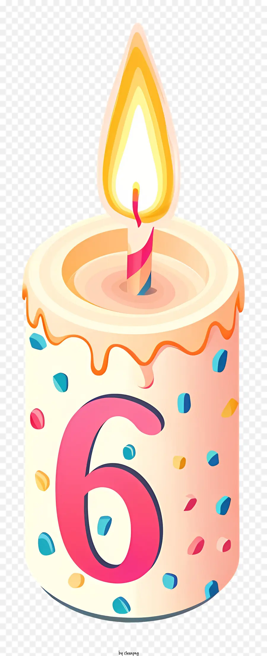 Vela De Forma Numérica，Pastel De Cumpleaños PNG