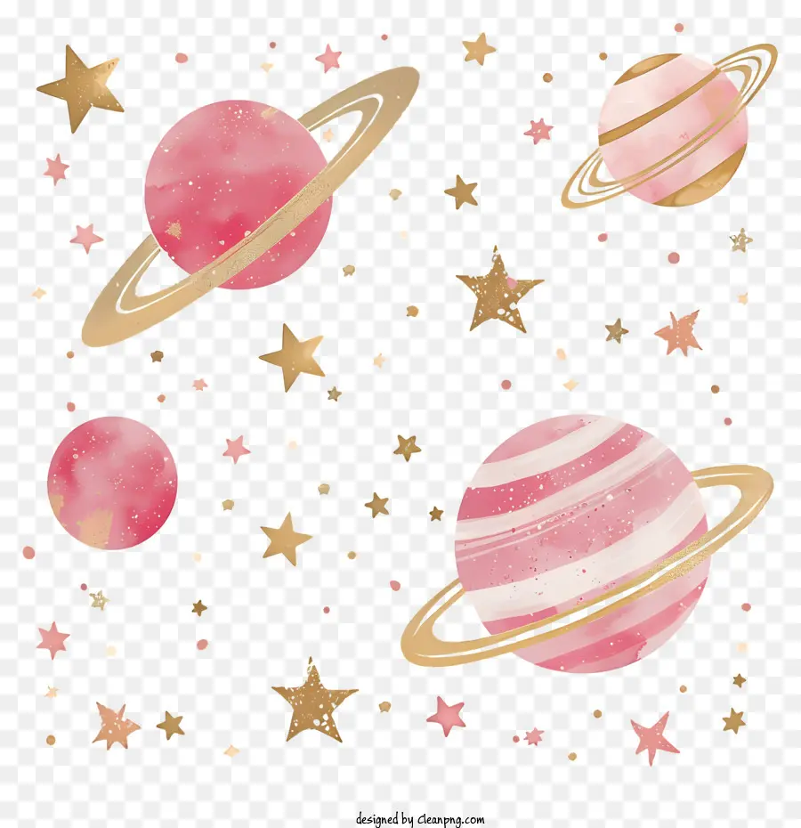 Galaxy Planeta，Planetas Coloridos PNG