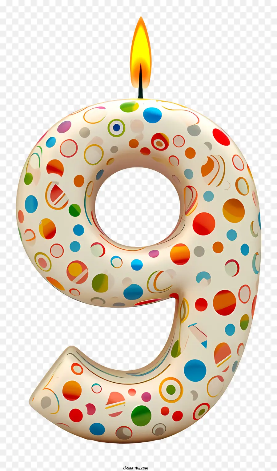 Vela De Cumpleaños Número 9，Pastel De Cumpleaños PNG